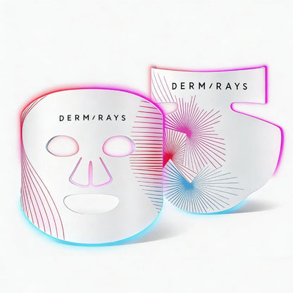DermRays LED Light Therapy Mask For Face, Neck and Décolletage, Revitalize & Renew Your Skin