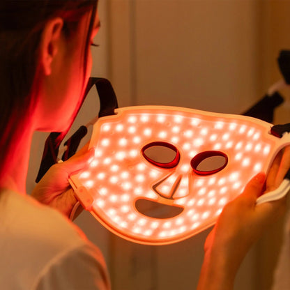 DermRays LED Light Therapy Mask For Face, Neck and Décolletage, Revitalize & Renew Your Skin